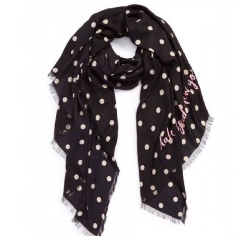 kate spade polka dot scarf!